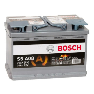 BOSCH AGM ---70a/h Обратная полярность